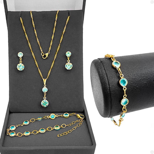 Corrente Colar pingente brincos pulseira Kit